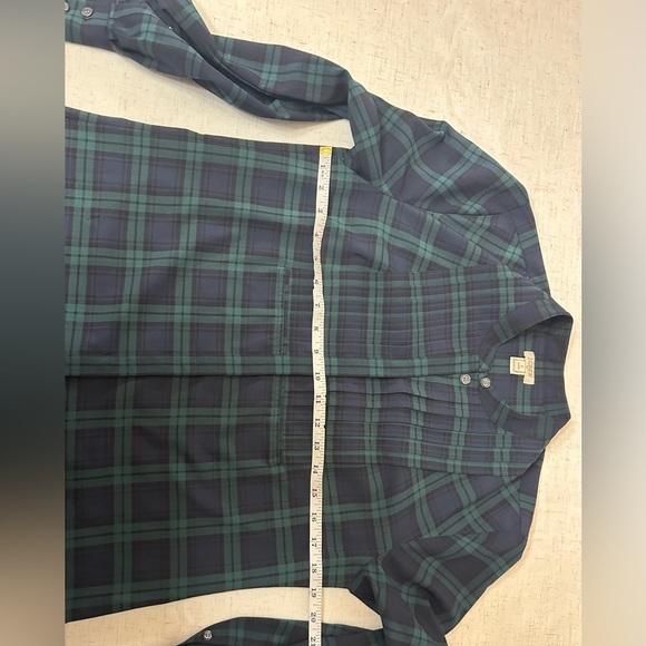 J.Crew Blue Green Plaid Button-Front Blouse – Women’s Size S - Picture 5 of 10